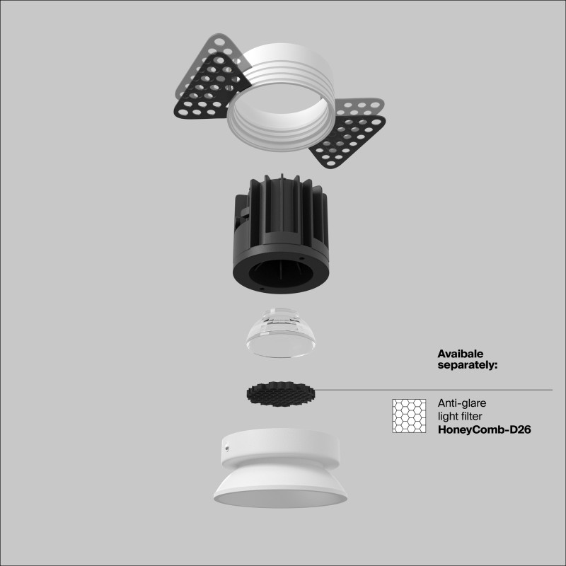 Встраиваемый светильник Maytoni Technical DL058-7W3K-W