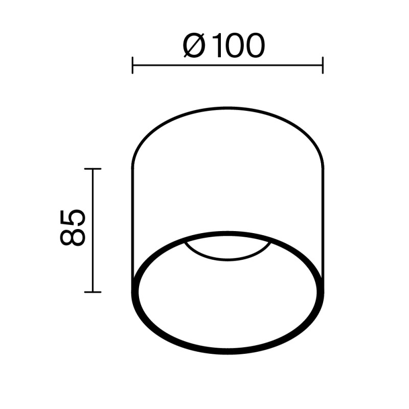 Накладной светильник Maytoni Technical C064CL-01-15W4K-RD-WB