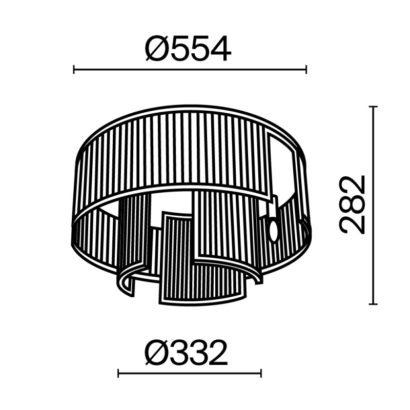 Накладная люстра Maytoni MOD174CL-06G