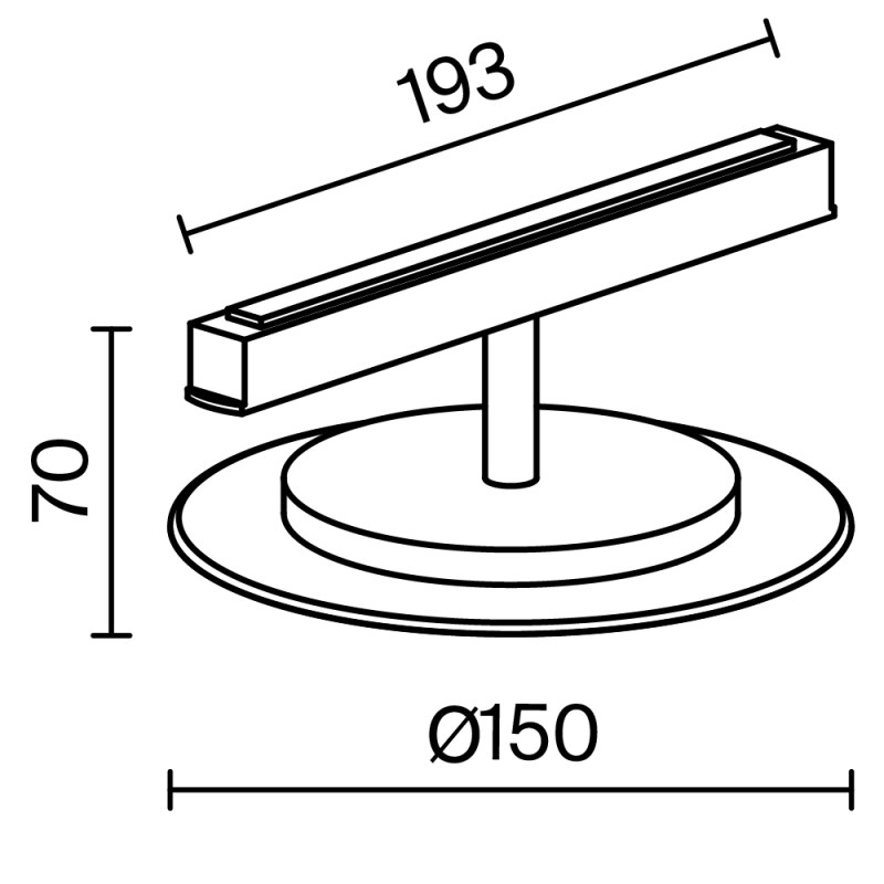 Светильник на шине Maytoni Technical TR107-2-5W3K-W