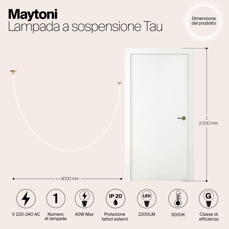 Подвесной светильник Maytoni MOD146PL-L40G3K