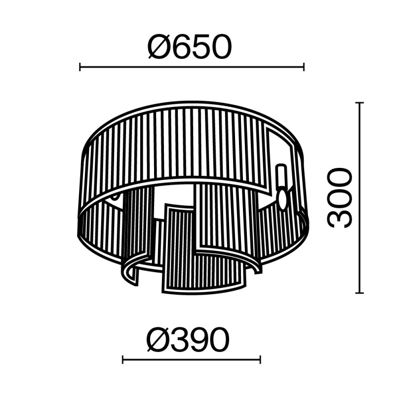 Накладная люстра Maytoni MOD174CL-09G