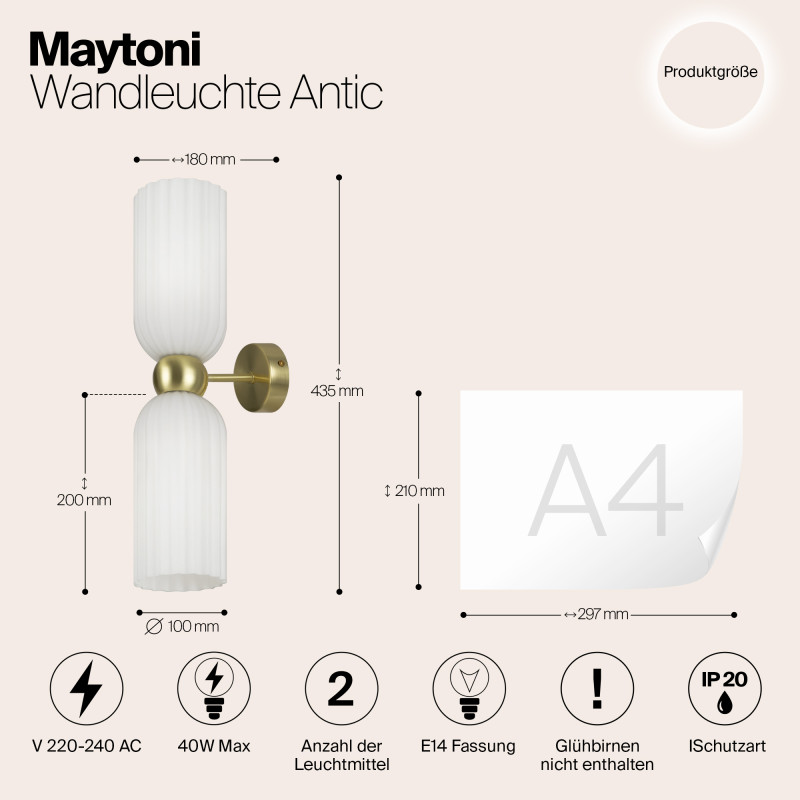 Бра Maytoni MOD302WL-02W