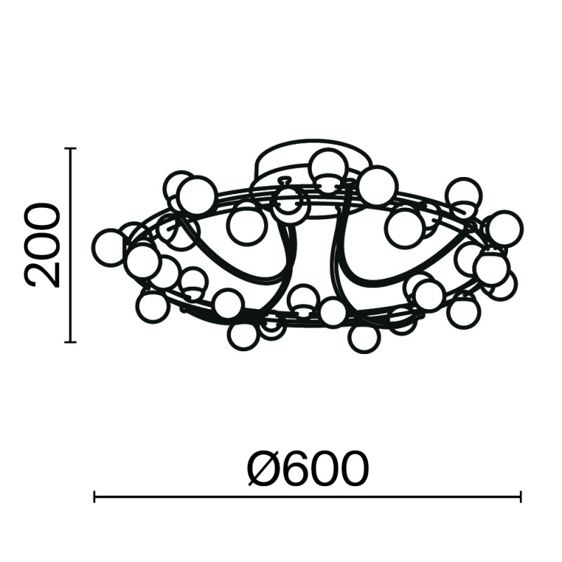 Накладная люстра Maytoni MOD081CL-L36G3K