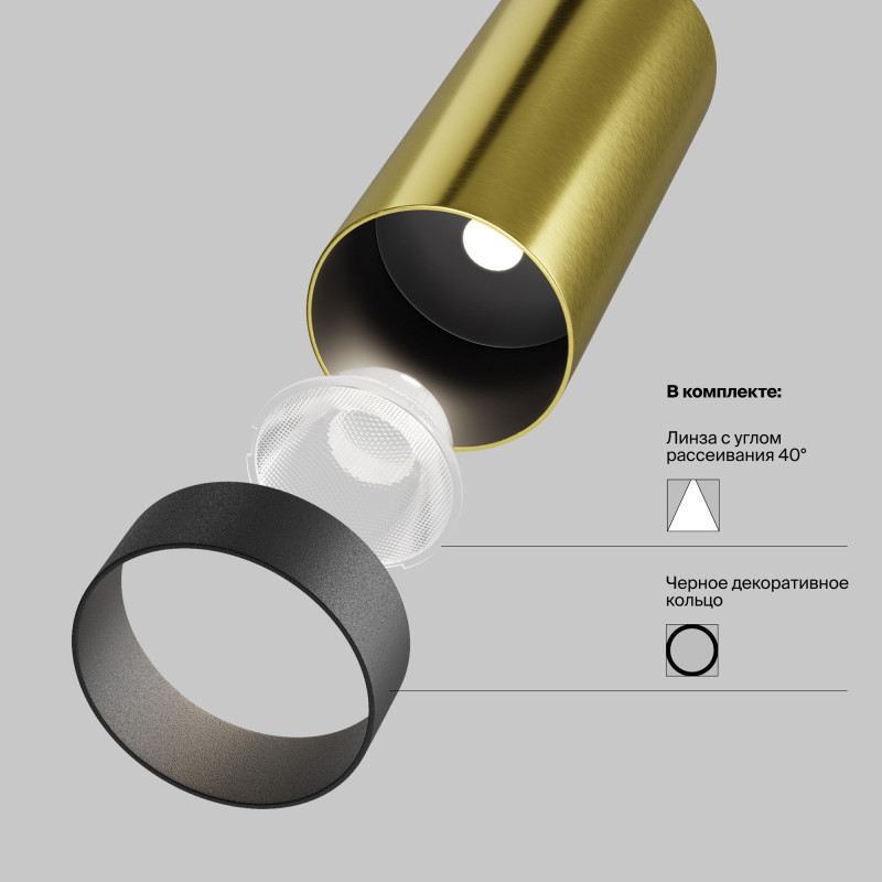 Подвесной светильник Maytoni Technical P072PL-L12W3K-BS