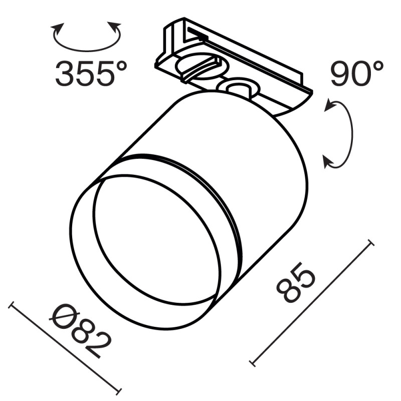 Светильник на шине Maytoni Technical TR088-1-GX53-W