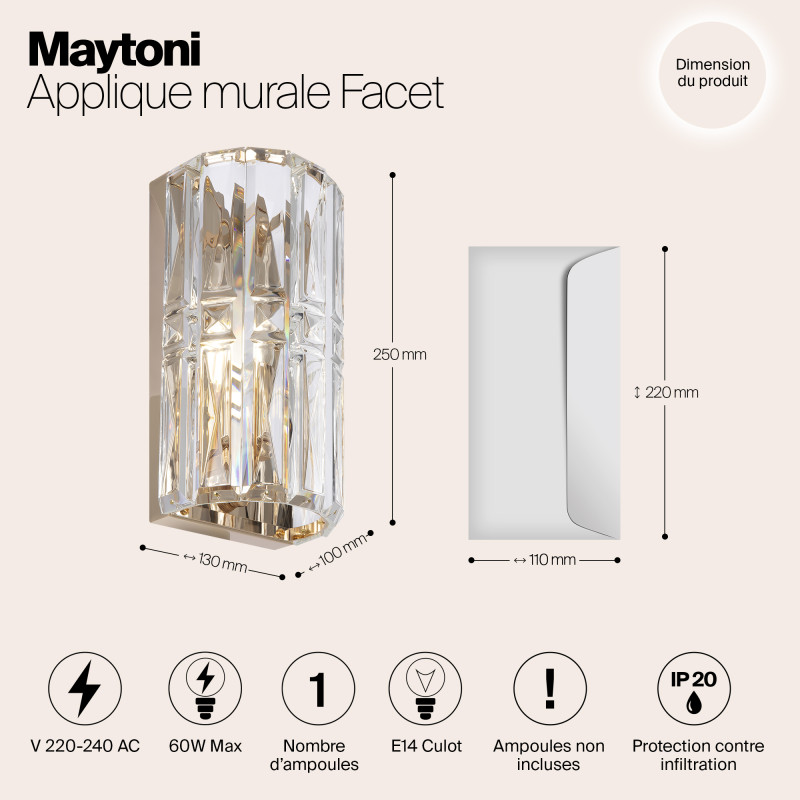 Бра Maytoni MOD094WL-01G