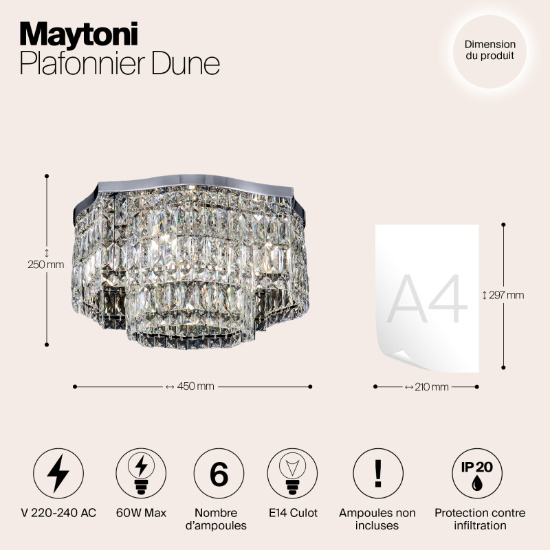 Накладная люстра Maytoni DIA005CL-06CH