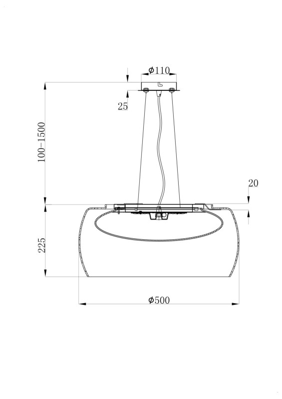 Подвесная люстра Maytoni MOD073PL-L16B3K