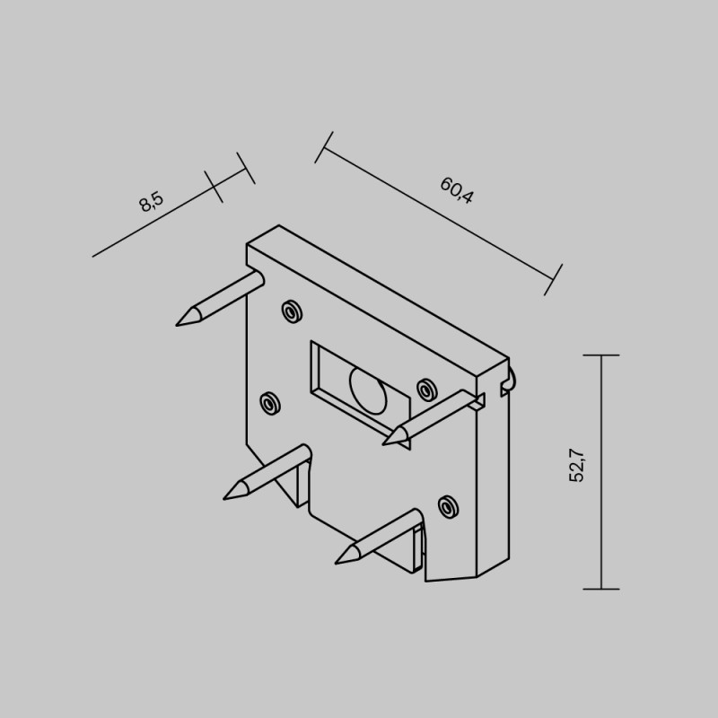 Заглушка Maytoni Technical TRA034D-EC-422W