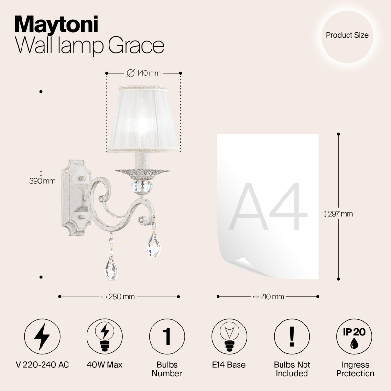 Бра Maytoni ARM247-01-G