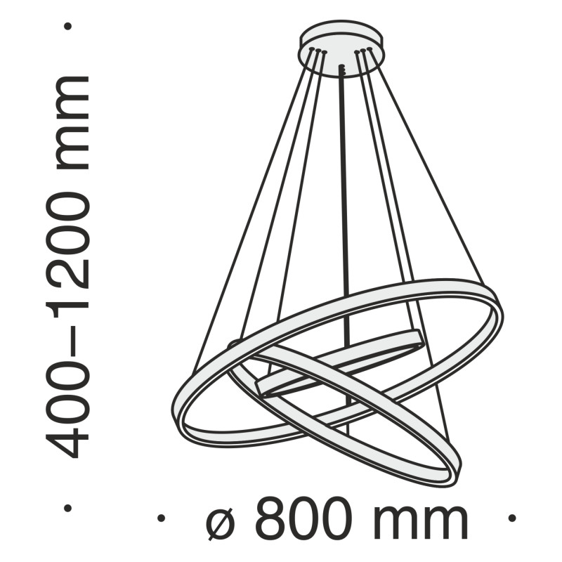 Подвесная люстра Maytoni MOD058PL-L100BS4K