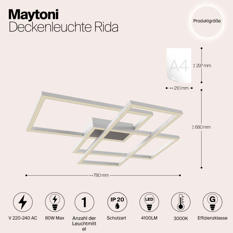 Накладной светильник Maytoni MOD015CL-L80W