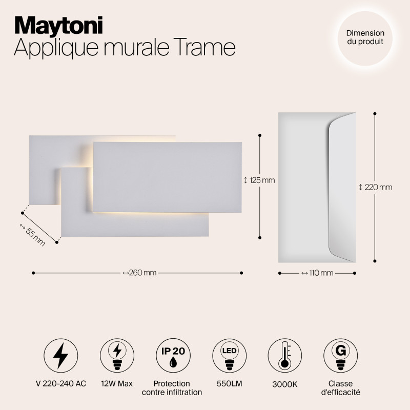 Бра Maytoni Technical C804WL-L12W