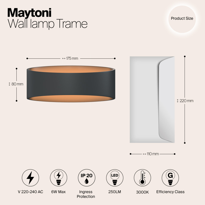 Бра Maytoni Technical C806WL-L5B