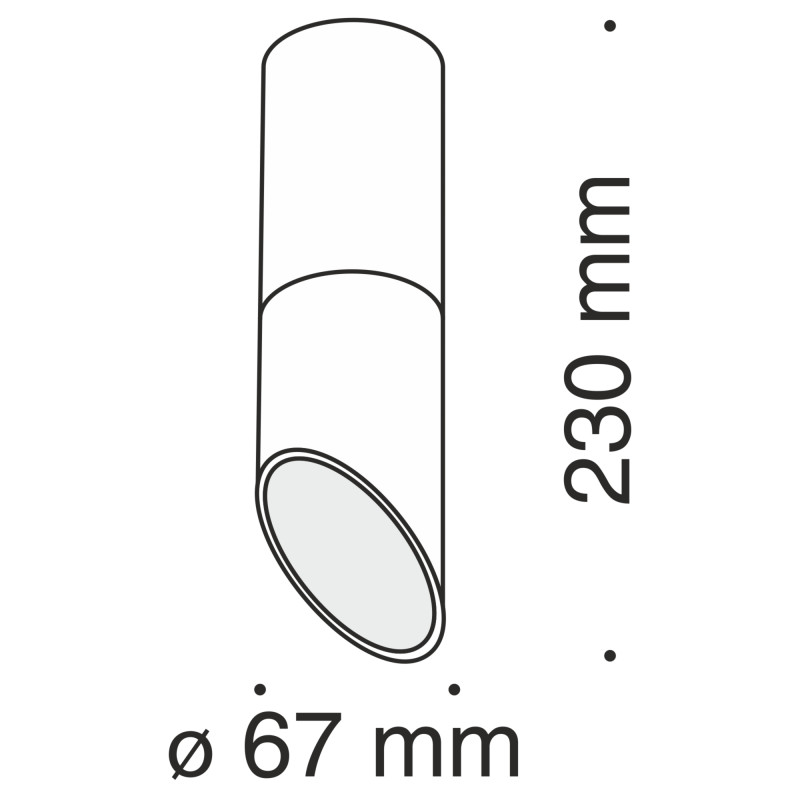 Накладной светильник Maytoni Technical C025CL-01B