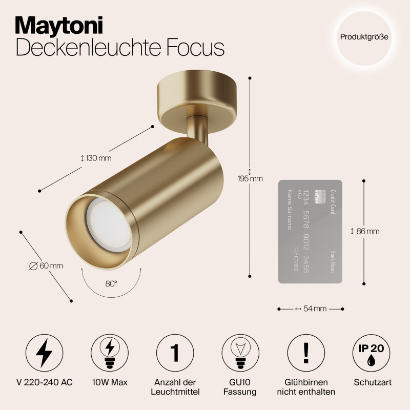 Спот Maytoni Technical C017CW-01MG