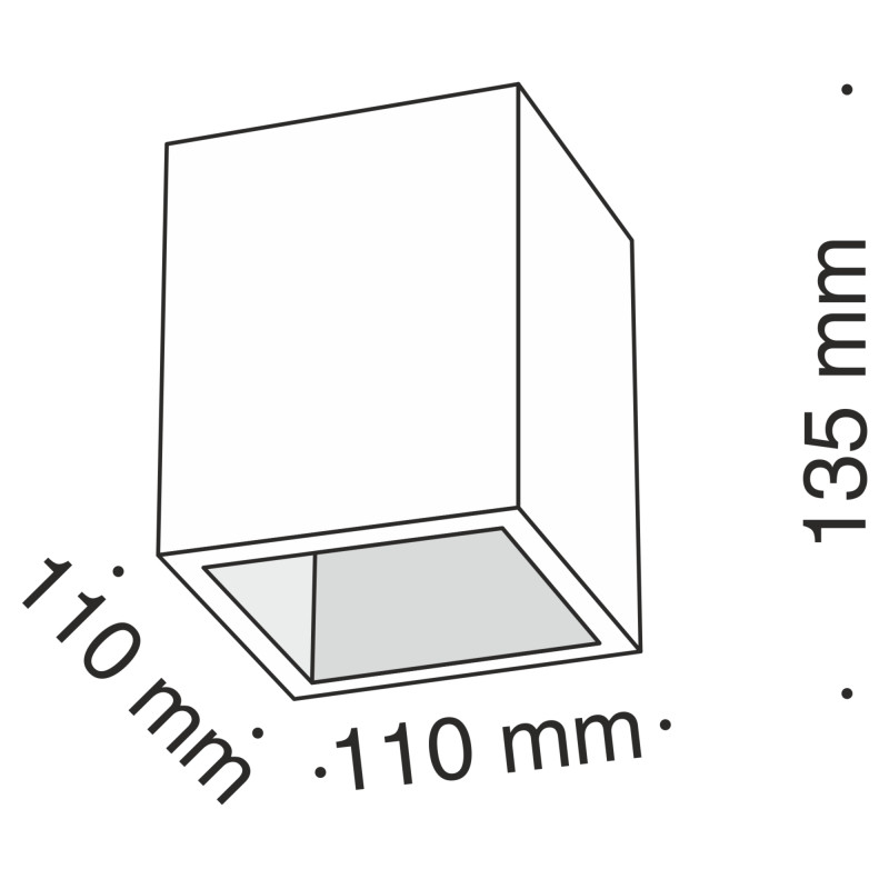 Накладной светильник Maytoni Technical C002CW-01W