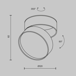 Накладной светильник Maytoni Technical C024CL-L18B