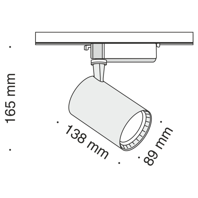 Светильник на шине Maytoni Technical TR003-1-17W3K-B
