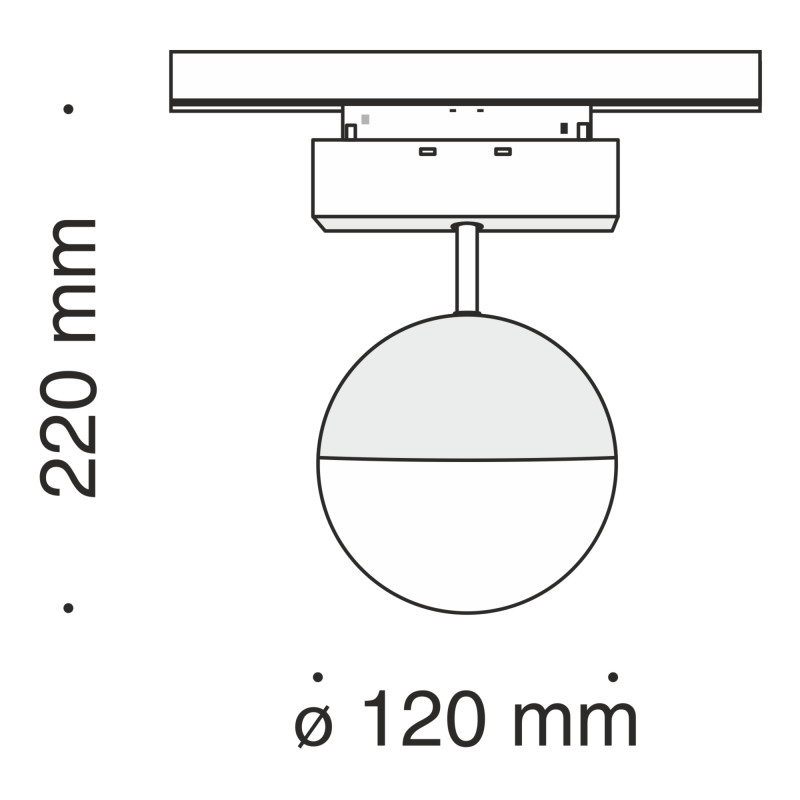 Светильник на шине Maytoni Technical TR017-2-10W3K-B