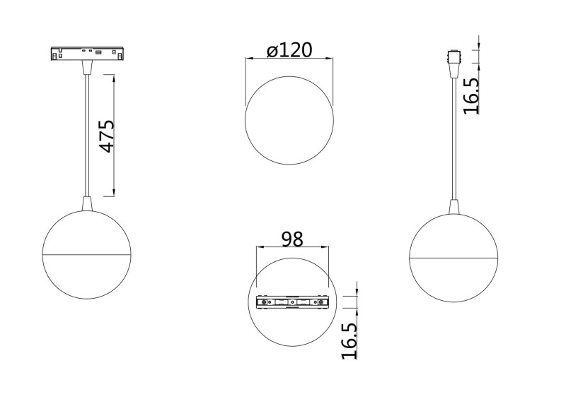 Светильник на шине Maytoni Technical TR018-2-10W4K-W