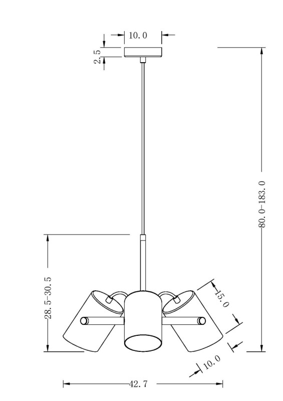 Подвесная люстра Freya FR4004PL-03BBS