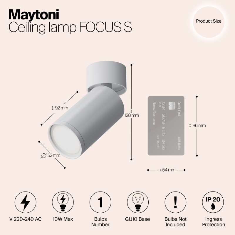 Спот Maytoni Technical C050CL-U-1W