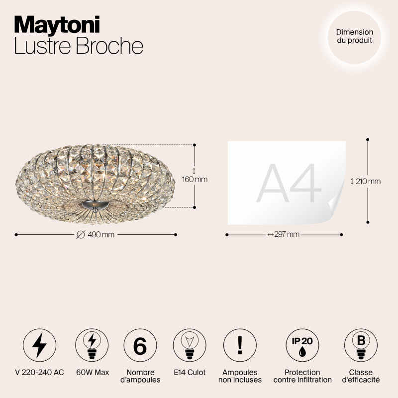 Накладная люстра Maytoni DIA902-06-N