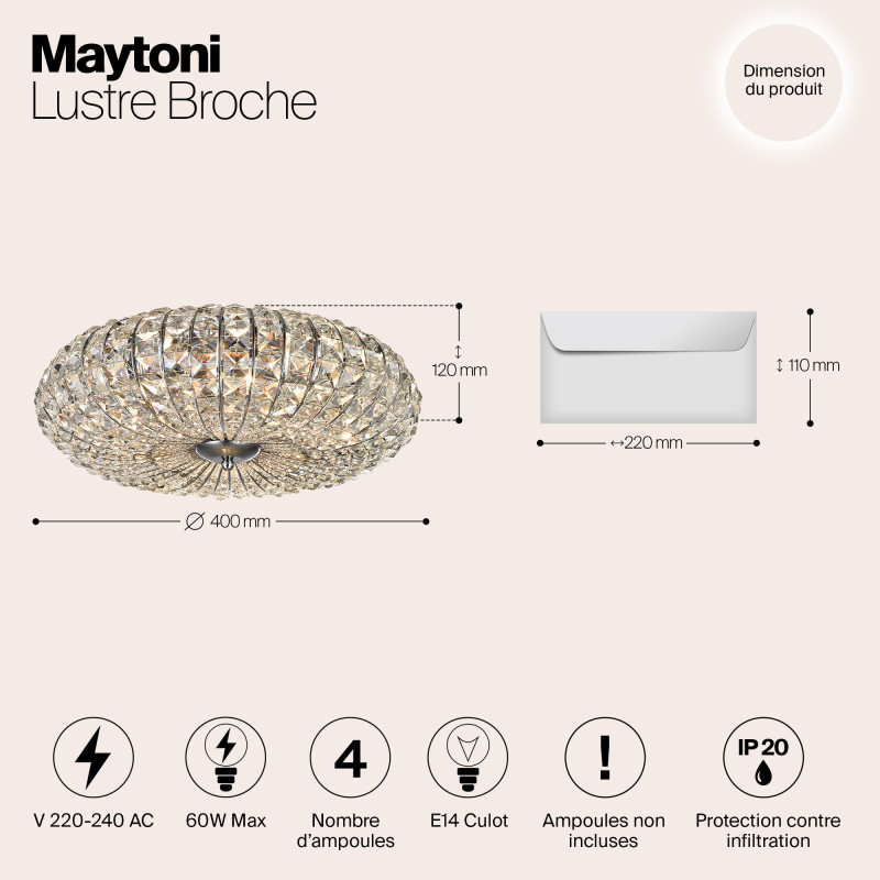 Накладная люстра Maytoni DIA902-04-N