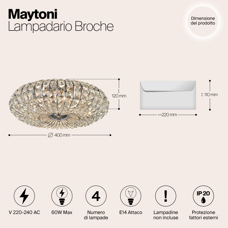 Накладная люстра Maytoni DIA902-04-N