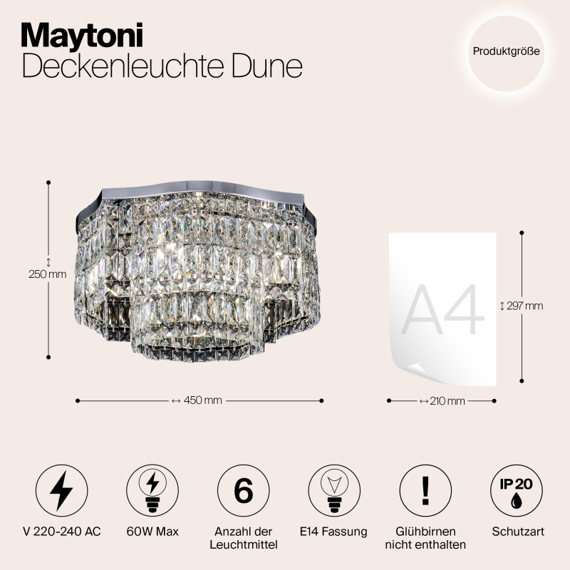 Накладная люстра Maytoni DIA005CL-06CH