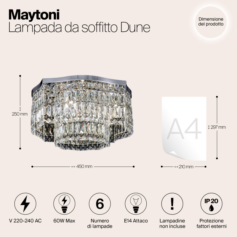 Накладная люстра Maytoni DIA005CL-06CH