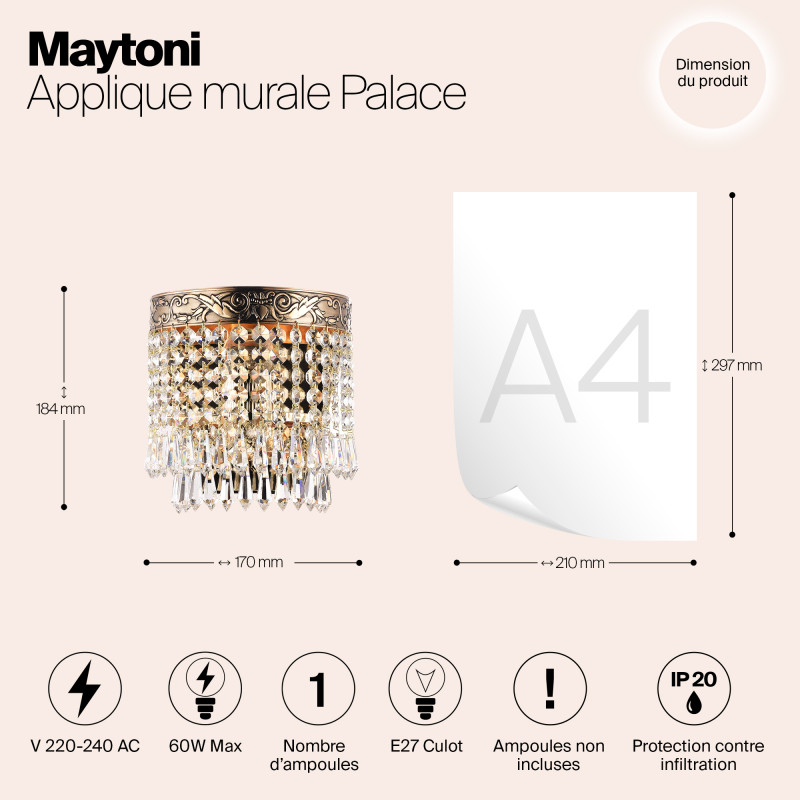 Бра Maytoni DIA890-WL-01-G