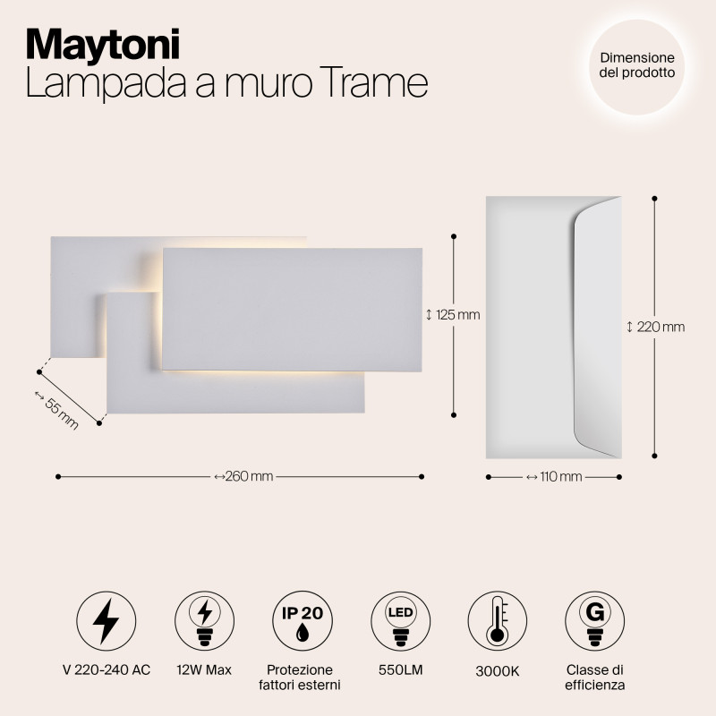 Бра Maytoni Technical C804WL-L12W