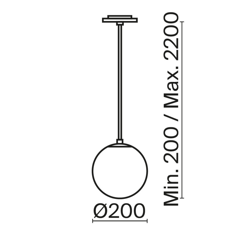 Подвесной светильник Maytoni Technical P039PL-5W4K-20INS-B