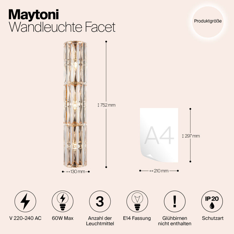 Торшер Maytoni MOD094WL-03G