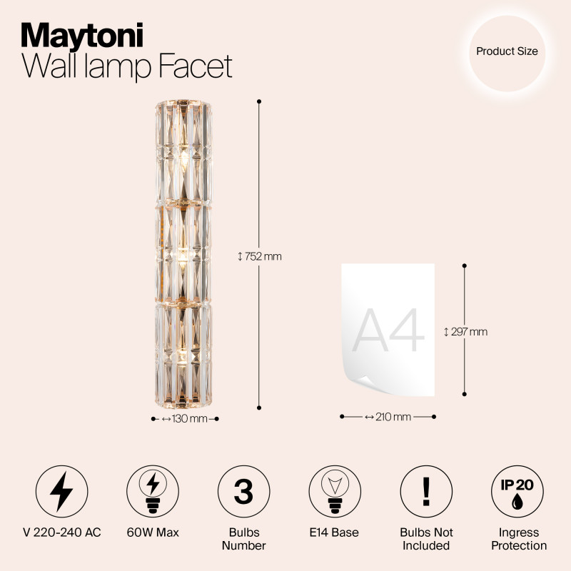 Торшер Maytoni MOD094WL-03G