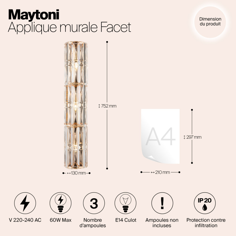 Торшер Maytoni MOD094WL-03G