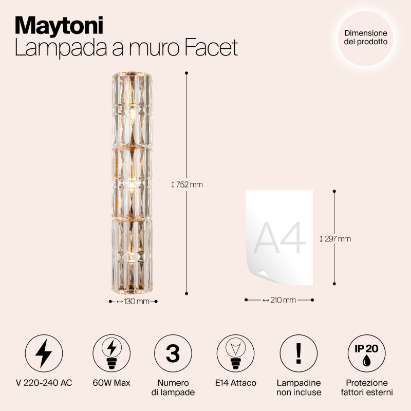 Торшер Maytoni MOD094WL-03G