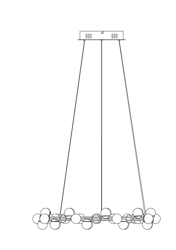 Подвесная люстра Maytoni MOD081PL-L50G3K