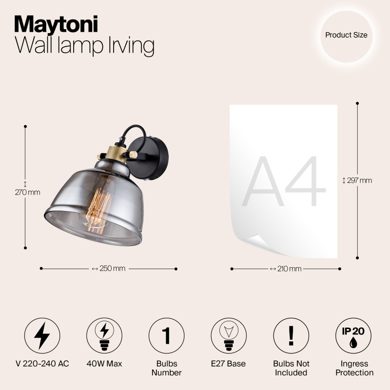 Бра Maytoni T163-01-C