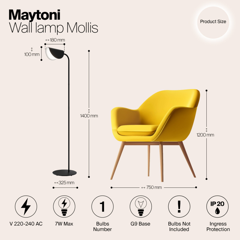 Торшер Maytoni MOD126FL-01B