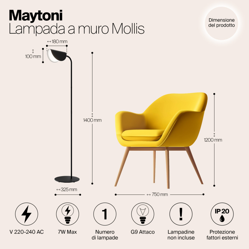 Торшер Maytoni MOD126FL-01B