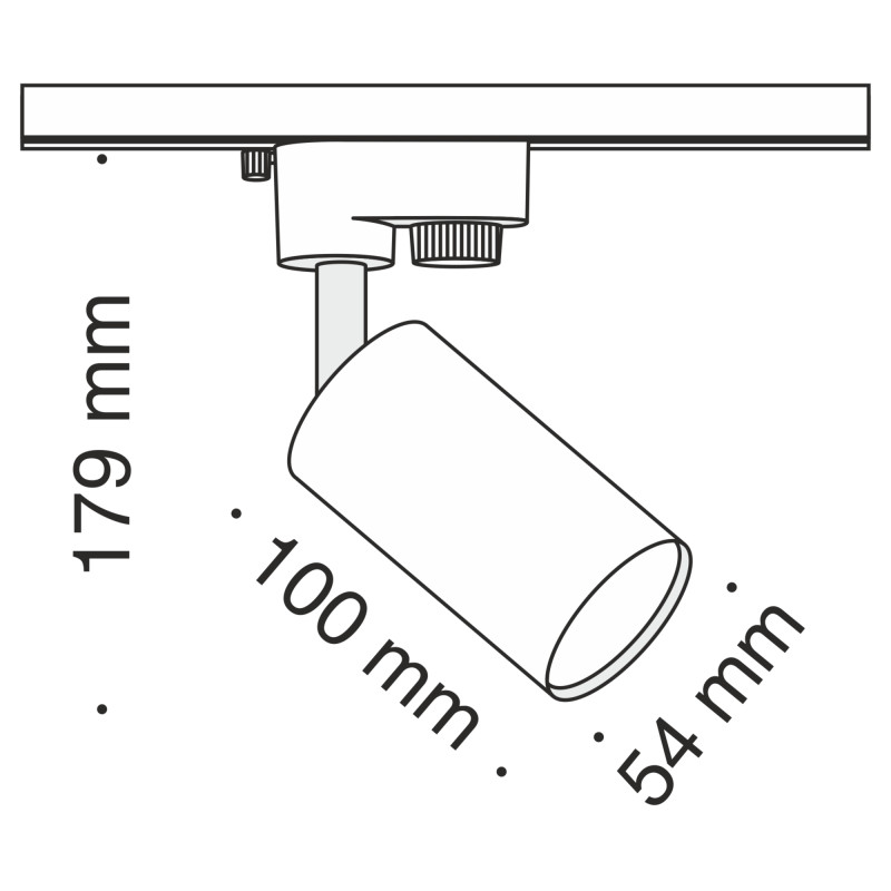 Светильник на шине Maytoni Technical TR002-1-GU10-B