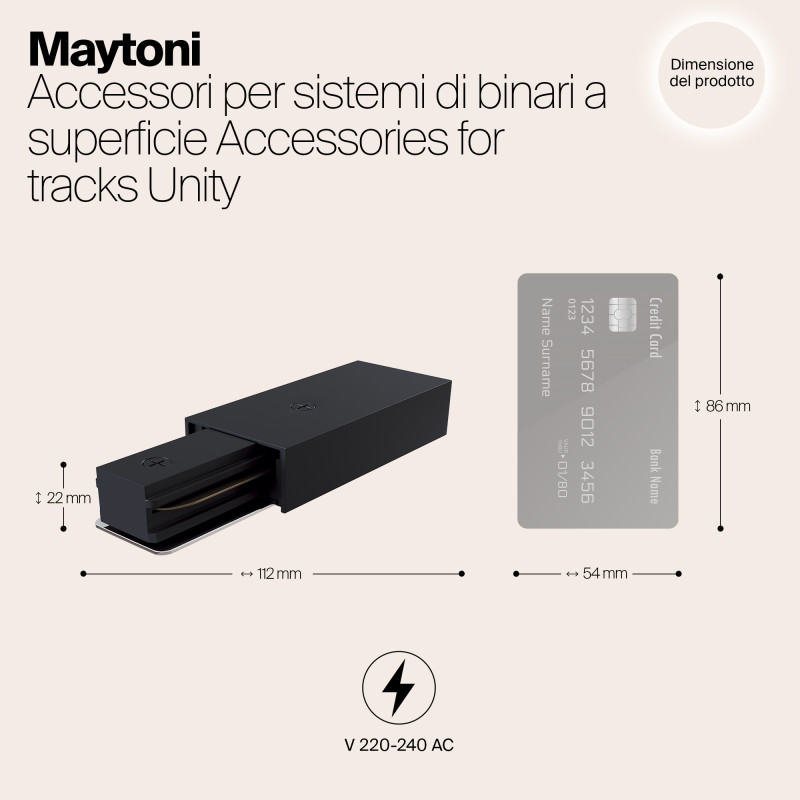 Подвод питания Maytoni Technical TRA001B-11B