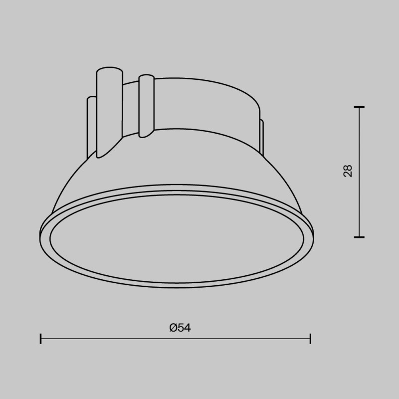 Вставка Maytoni Technical Ring8-10W-RD-BS