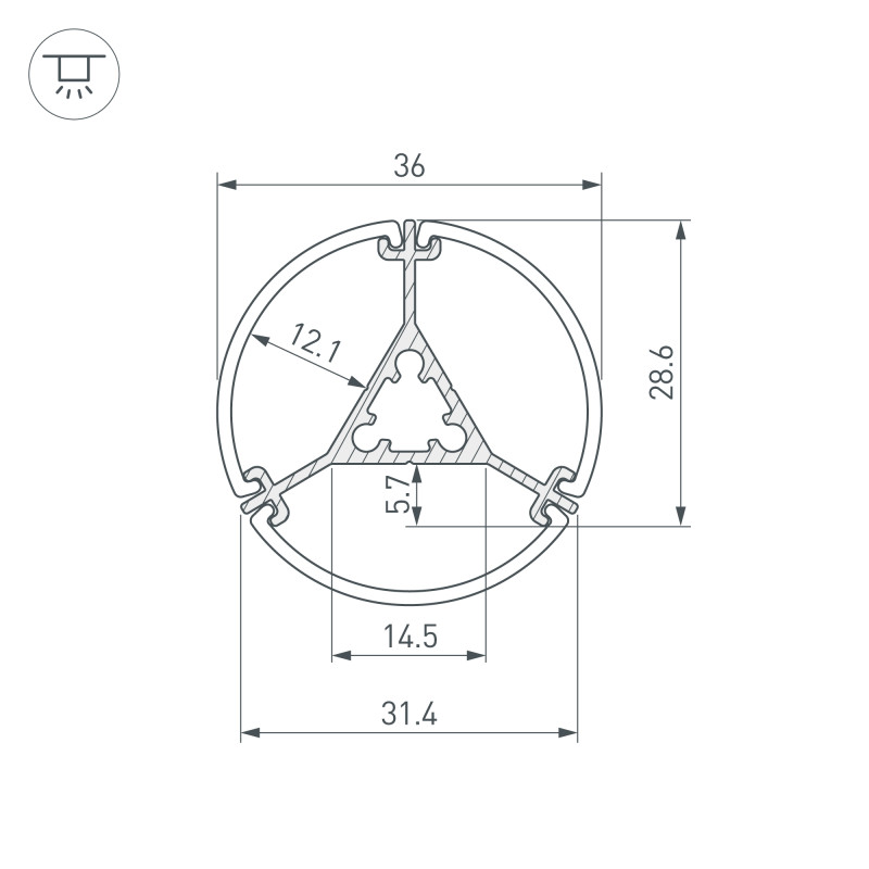 Профиль Arlight 050250