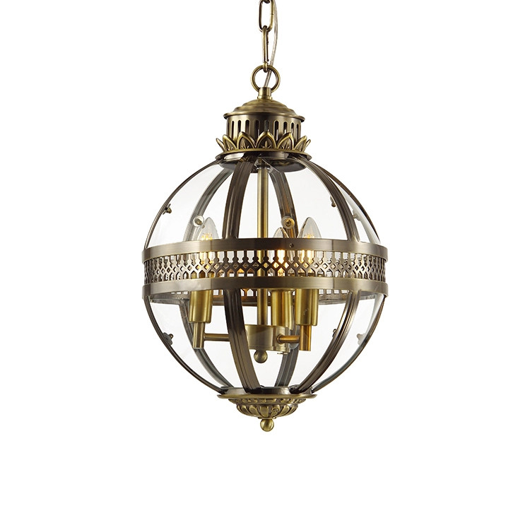 Подвесная люстра DeLight Collection KM0115P-3S antique brass