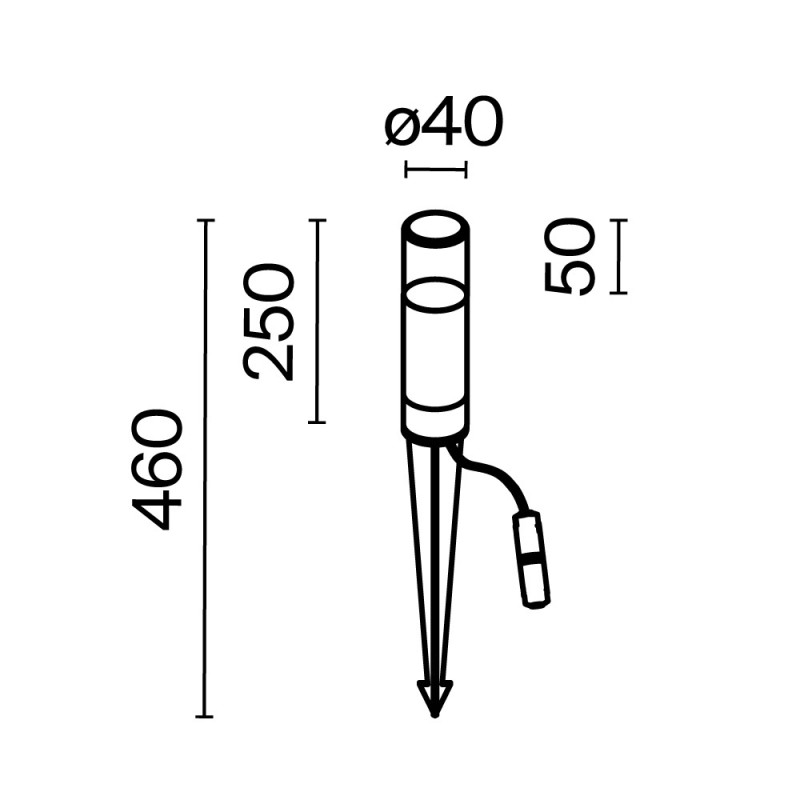 Грунтовый светильник Maytoni O437FL-01GF1